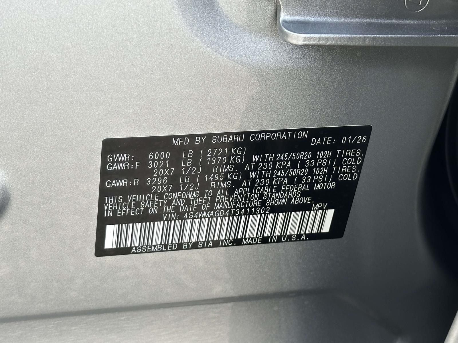 2026 Subaru Ascent Limited