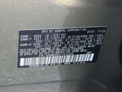 2026 Subaru Ascent Limited Bronze Edition