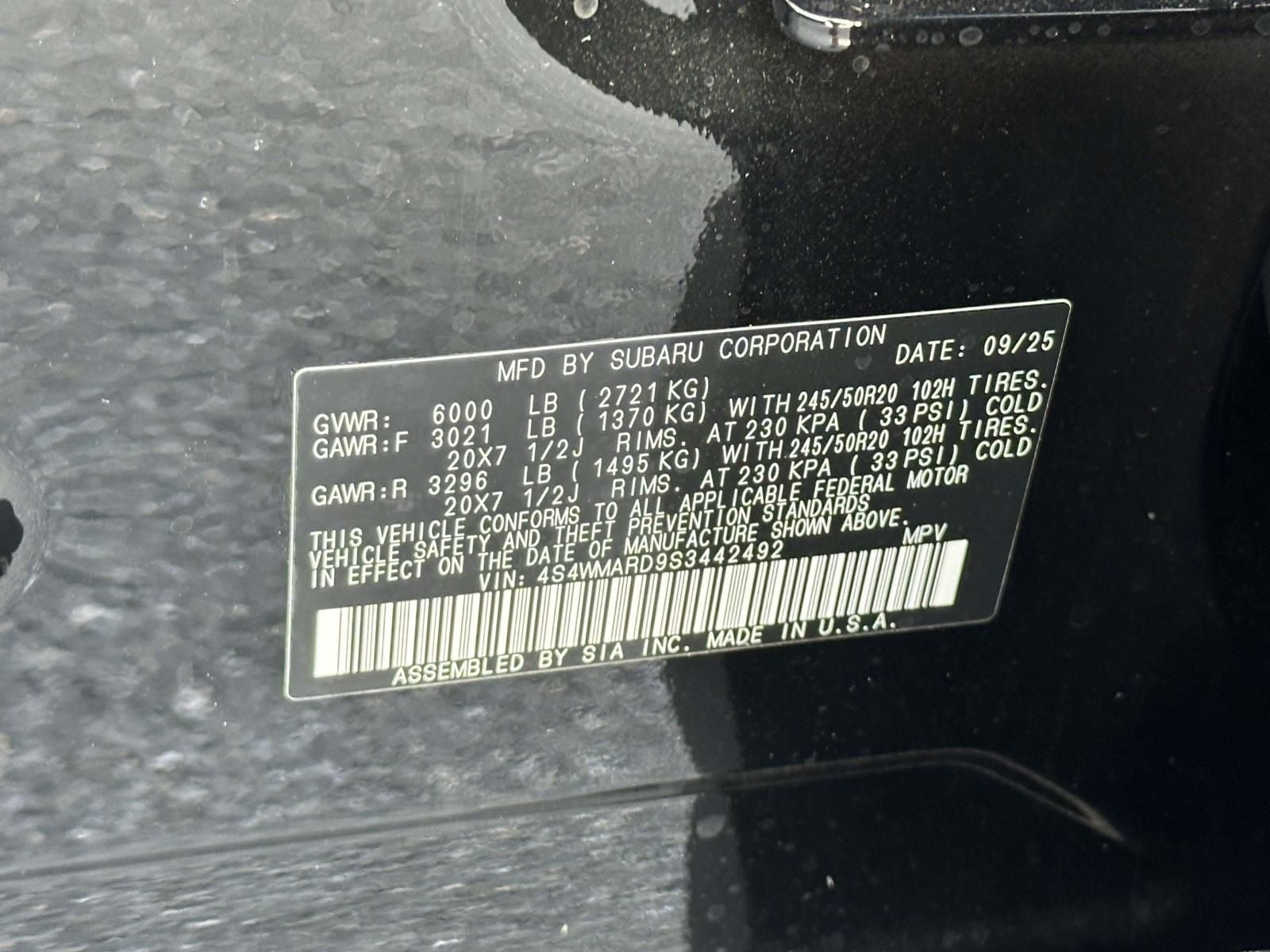 2025 Subaru Ascent Limited Bronze Edition