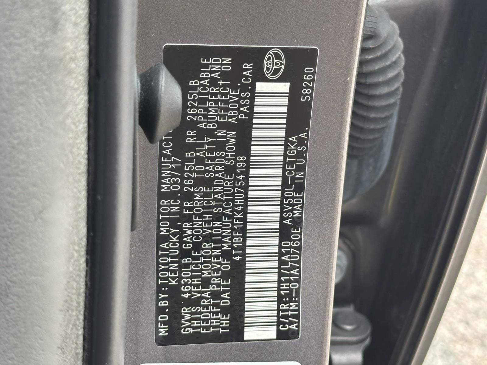 2017 Toyota Camry XLE