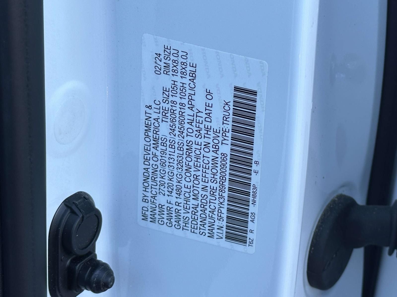 2024 Honda Ridgeline Black Edition