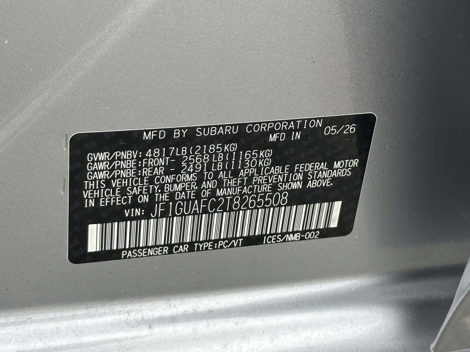 2026 Subaru Impreza Sport