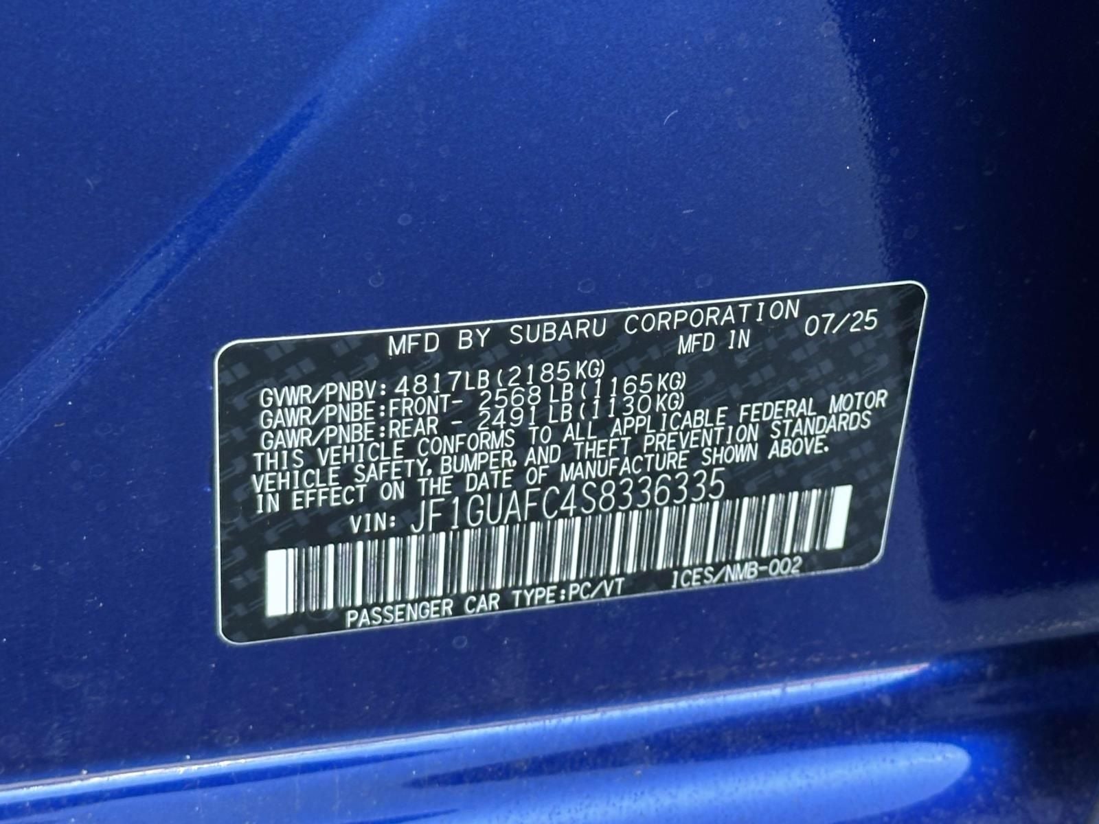 2025 Subaru Impreza Sport