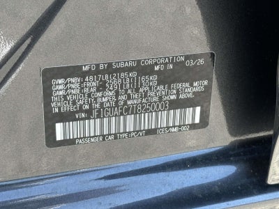 2026 Subaru Impreza Sport