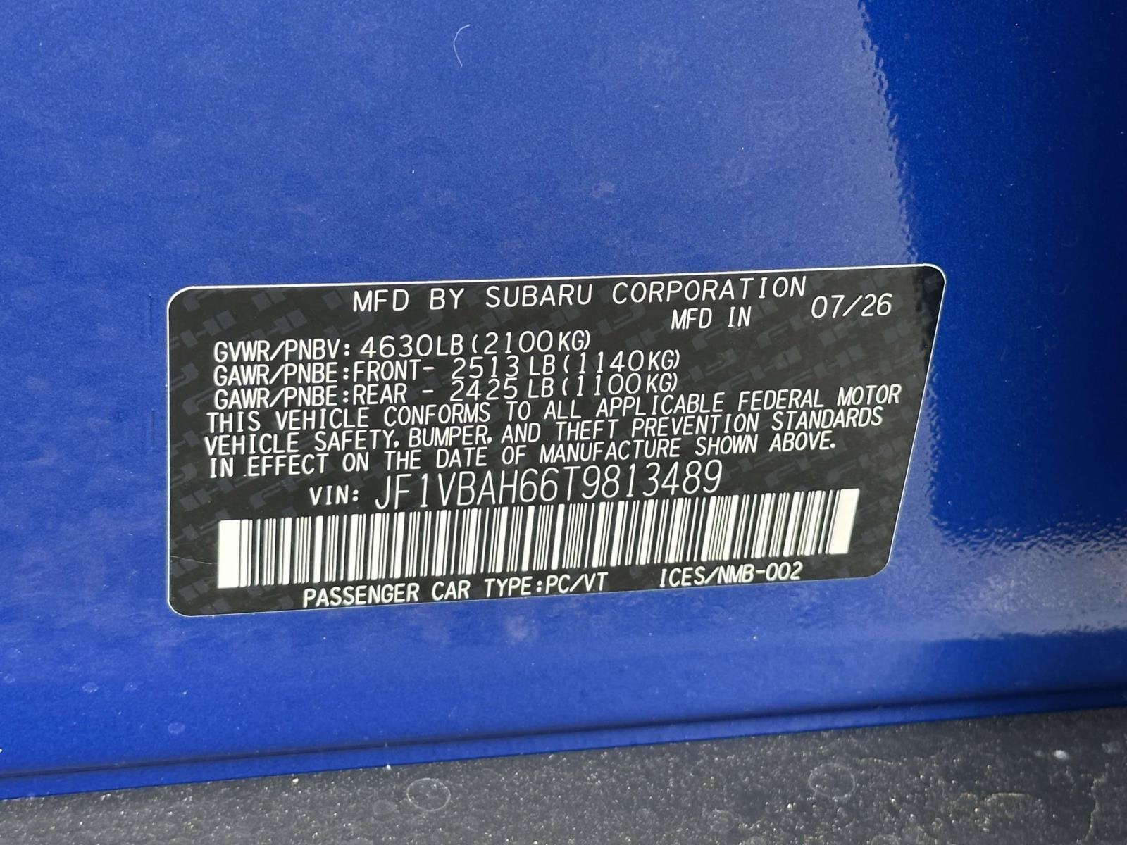 2026 Subaru WRX Base