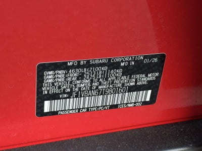 2026 Subaru WRX Limited