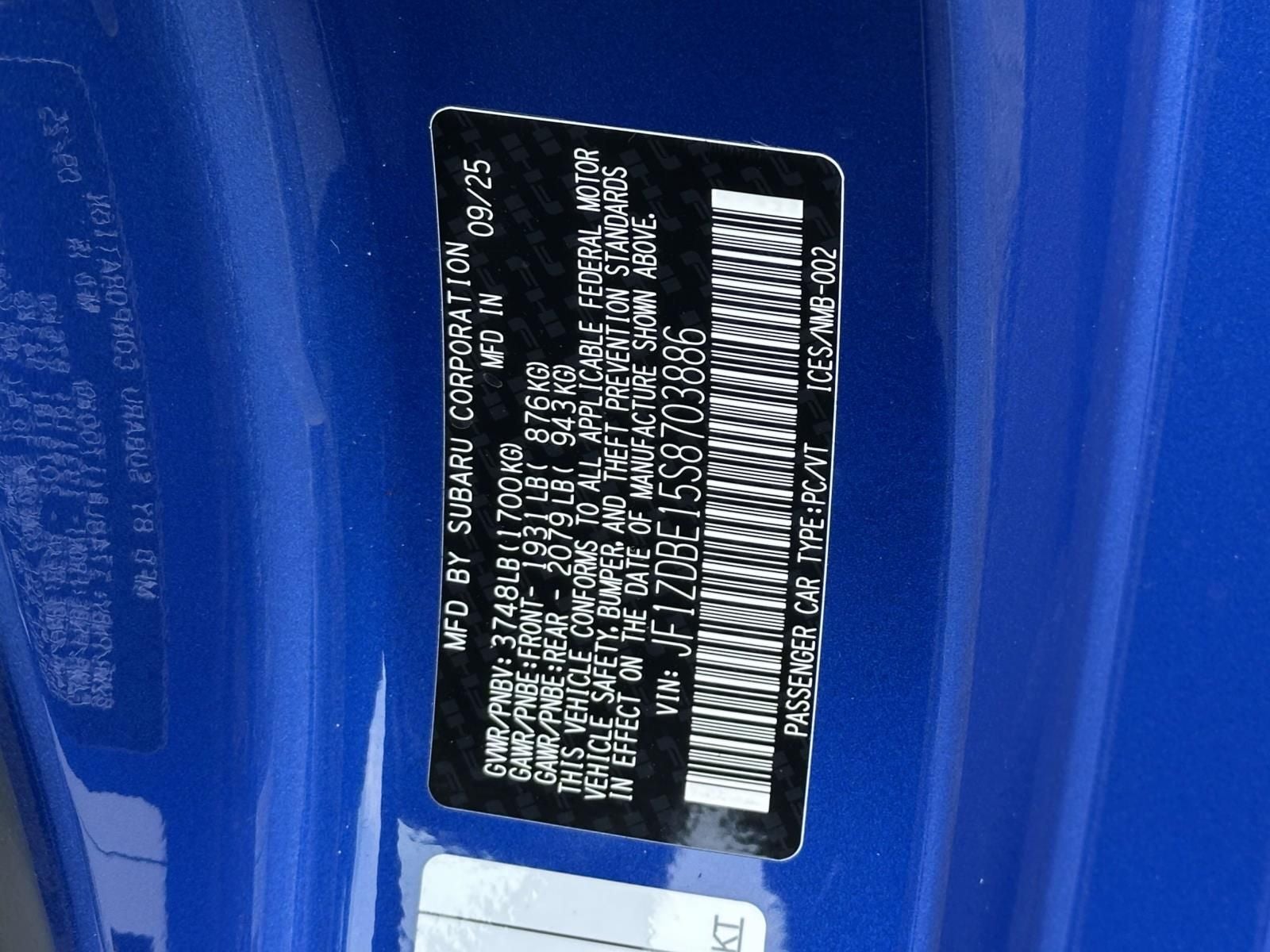 2025 Subaru BRZ Limited