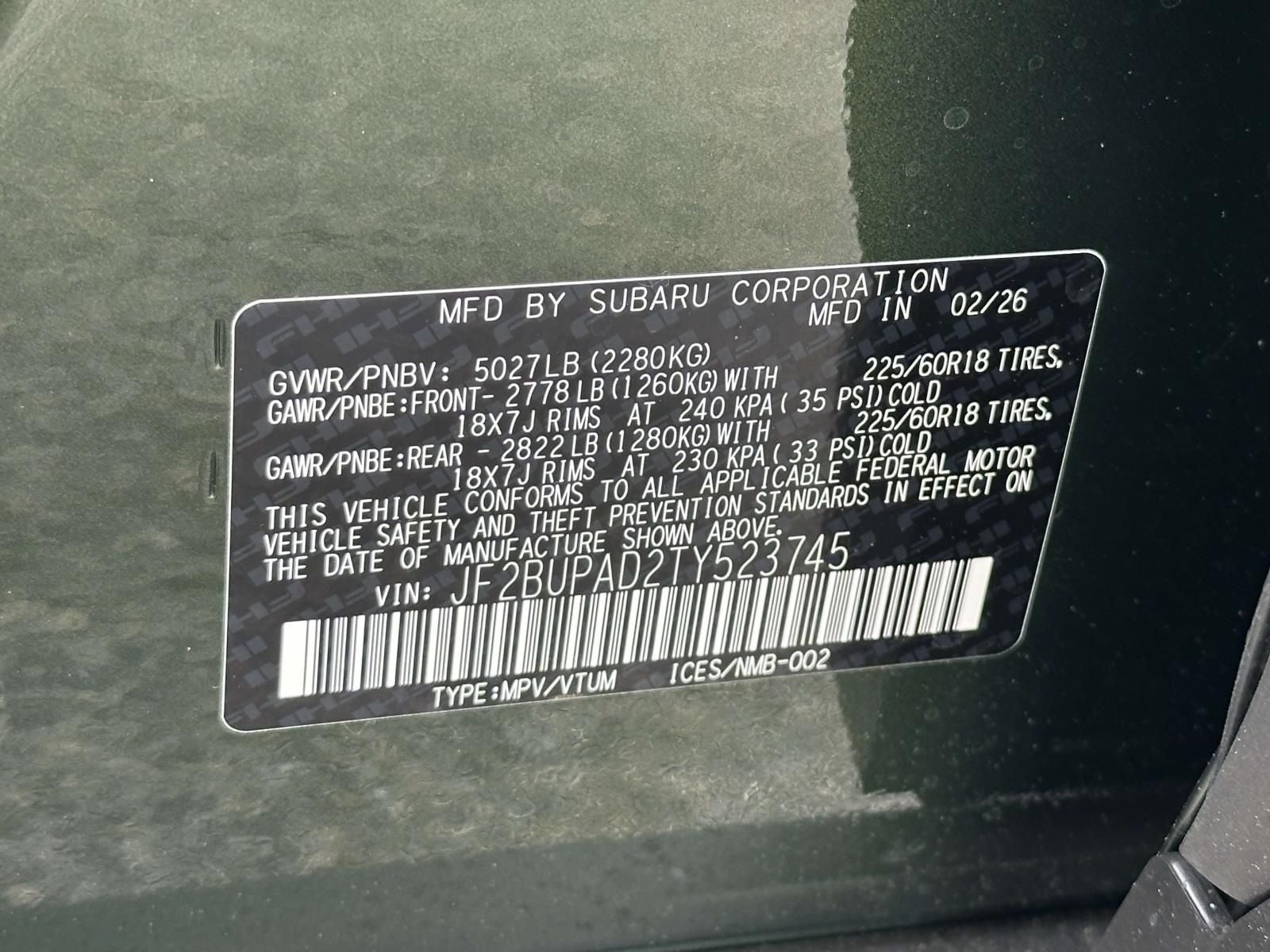 2026 Subaru Outback Premium