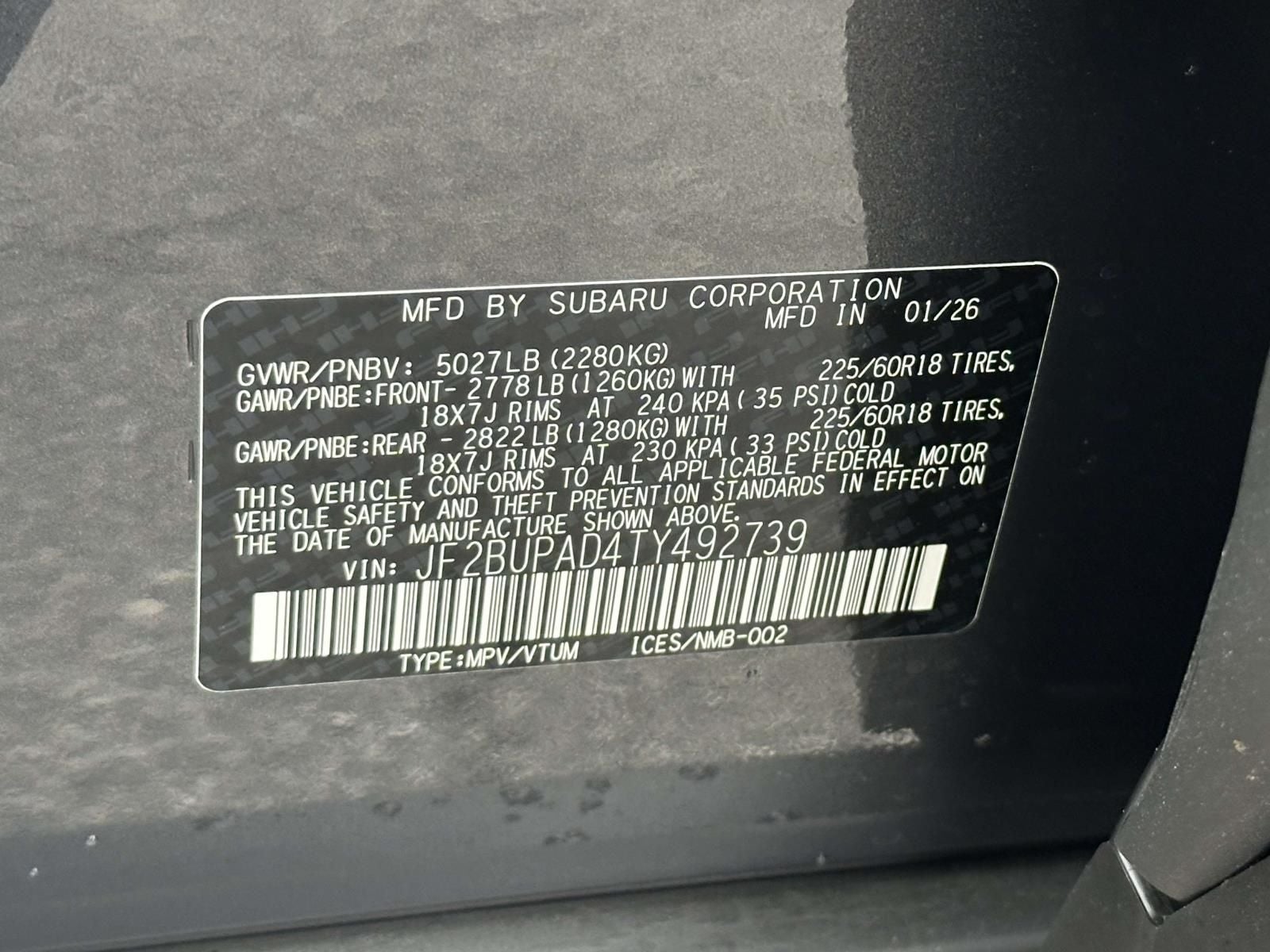 2026 Subaru Outback Premium