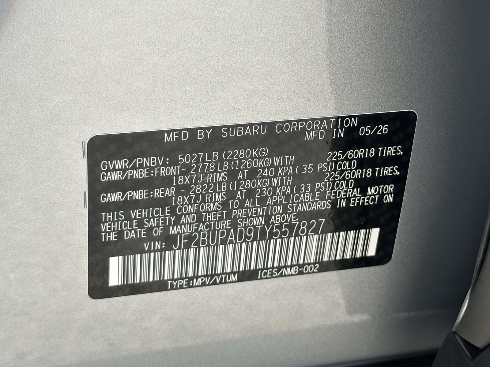 2026 Subaru Outback Premium