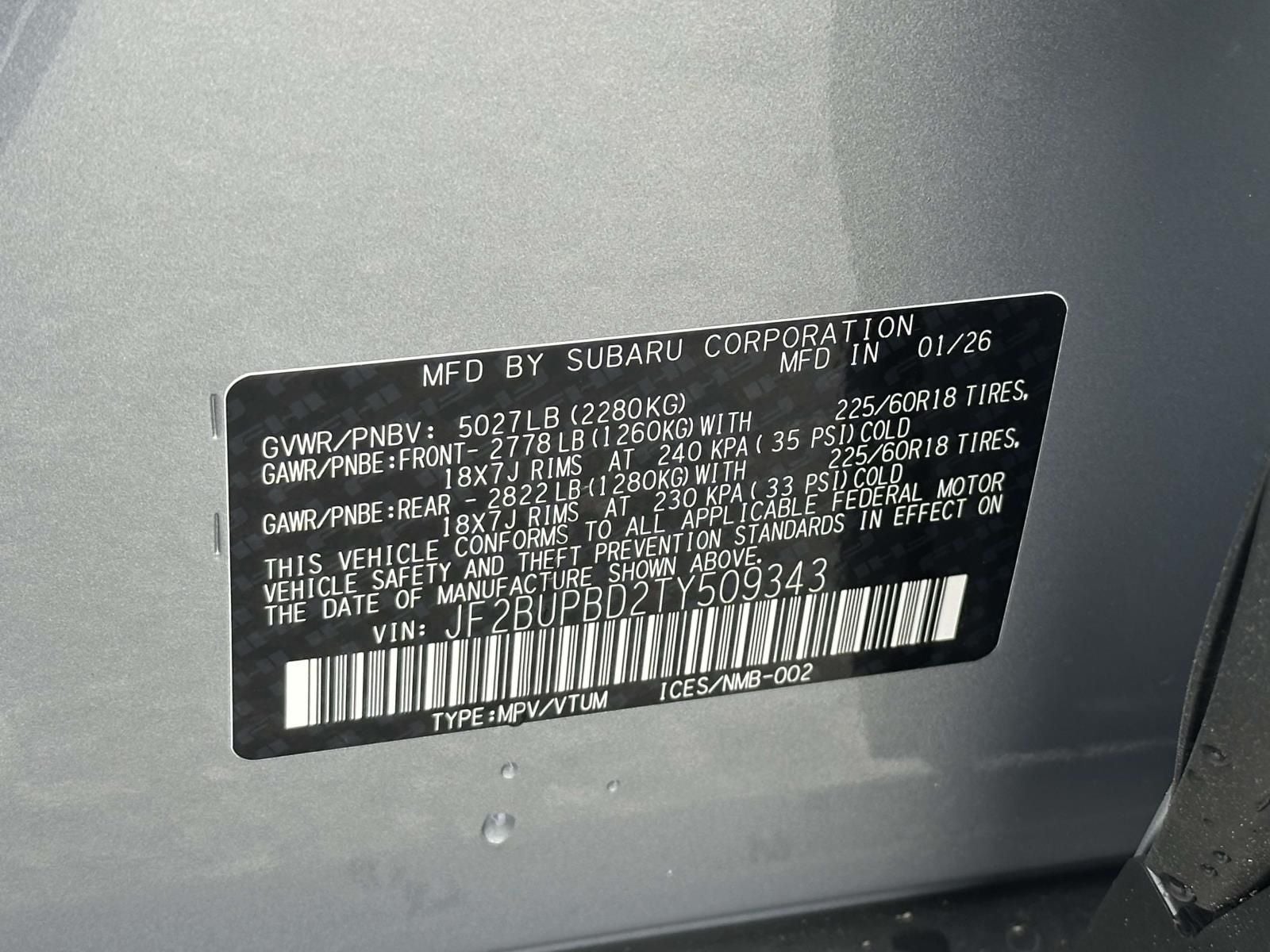 2026 Subaru Outback Premium