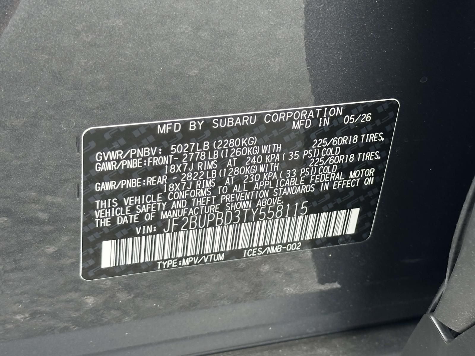 2026 Subaru Outback Premium