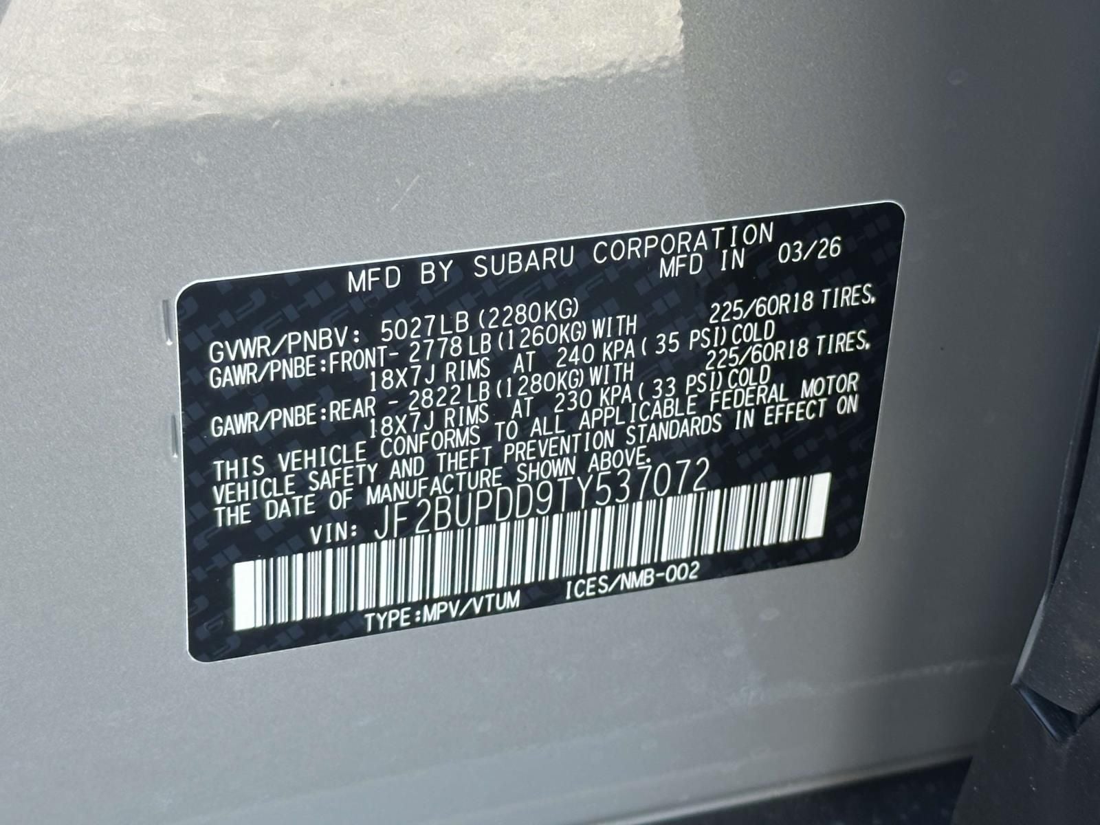 2026 Subaru Outback Limited