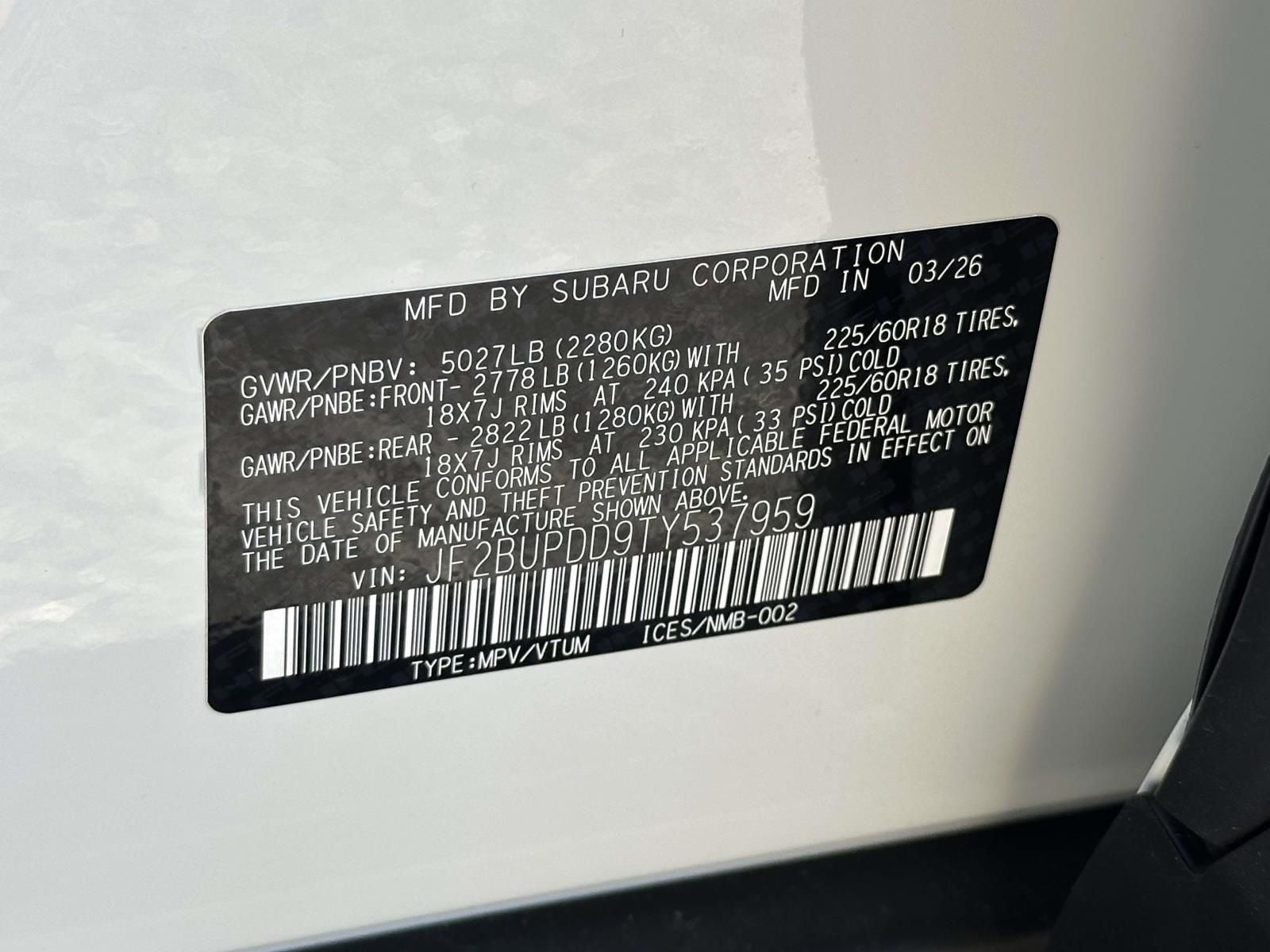 2026 Subaru Outback Limited