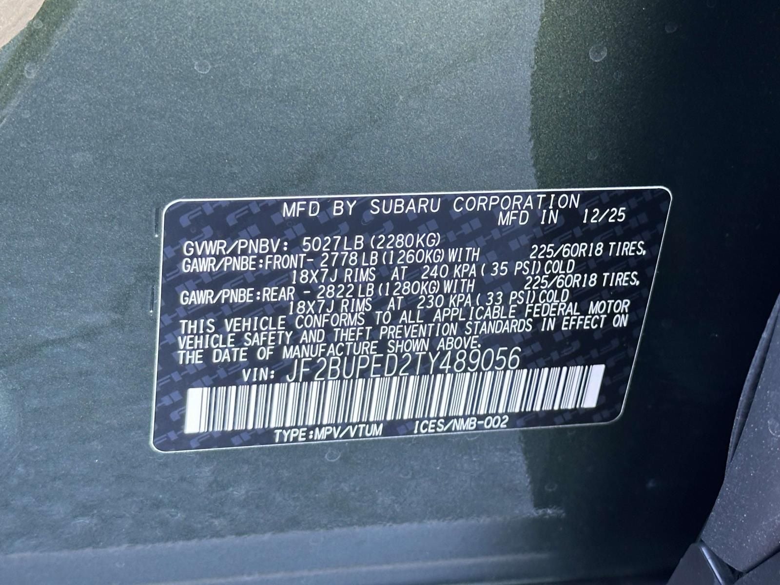 2026 Subaru Outback Touring