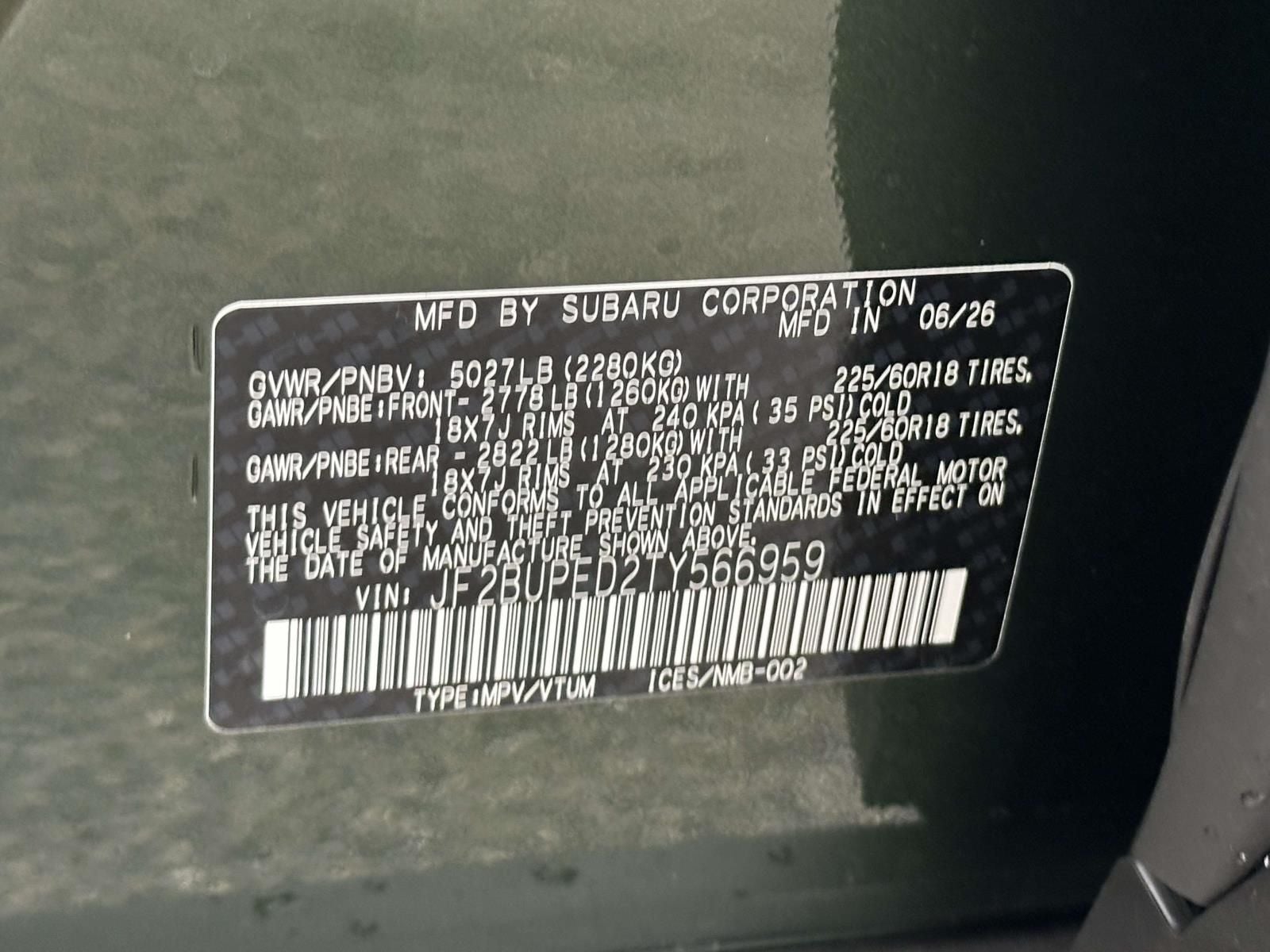 2026 Subaru Outback Touring
