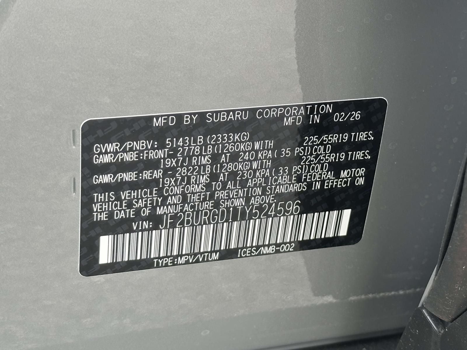 2026 Subaru Outback Limited XT