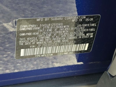 2026 Subaru Outback Limited XT
