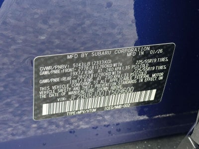 2026 Subaru Outback Touring XT