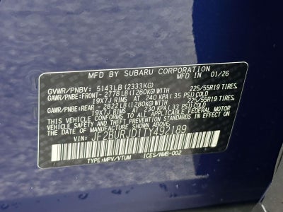 2026 Subaru Outback Touring XT