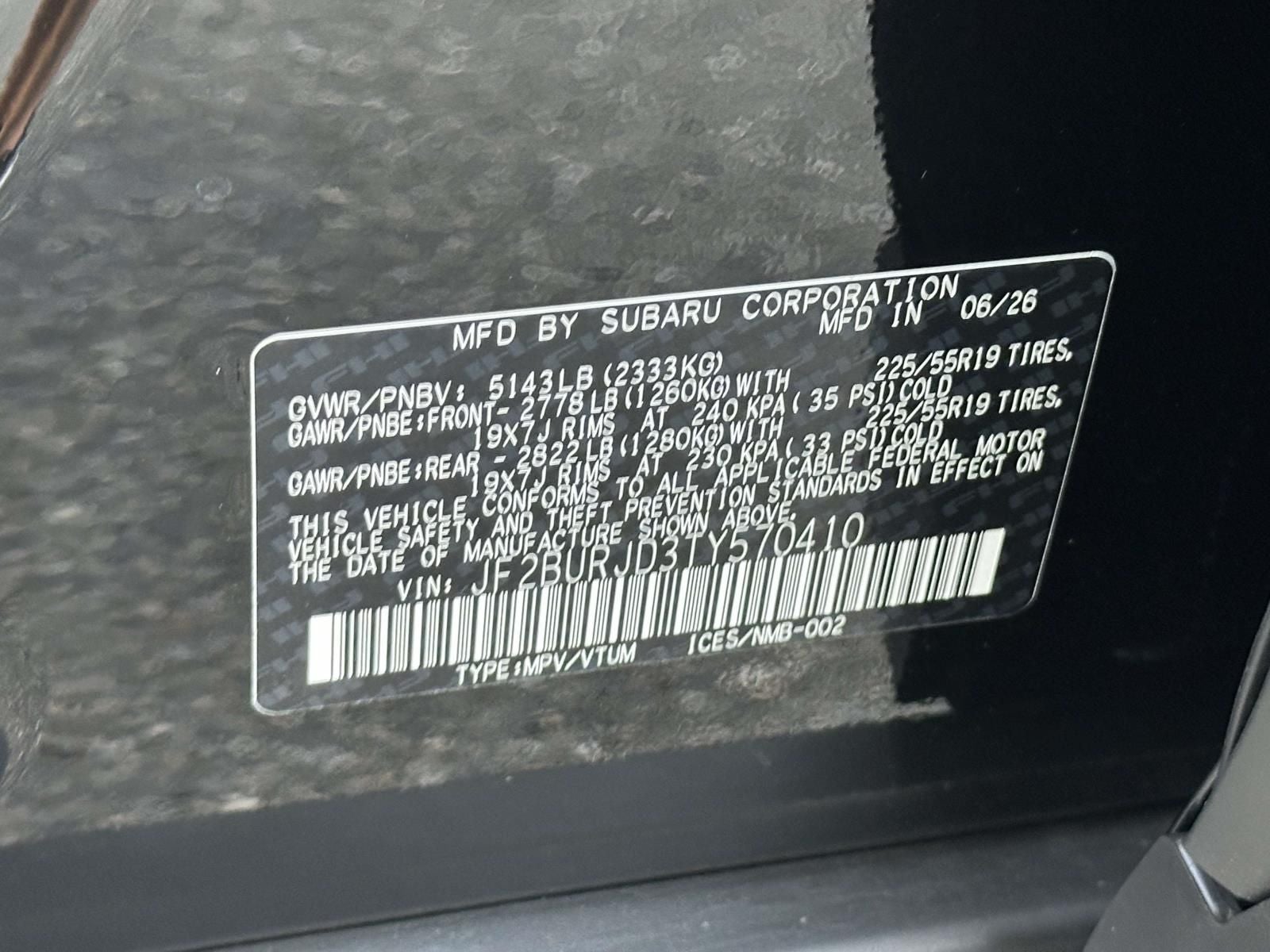 2026 Subaru Outback Touring XT