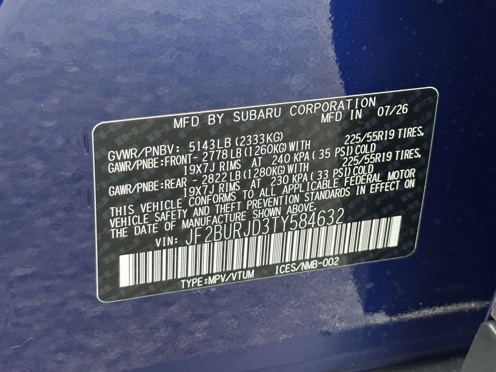 2026 Subaru Outback Touring XT