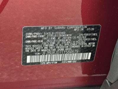 2026 Subaru Outback Touring XT