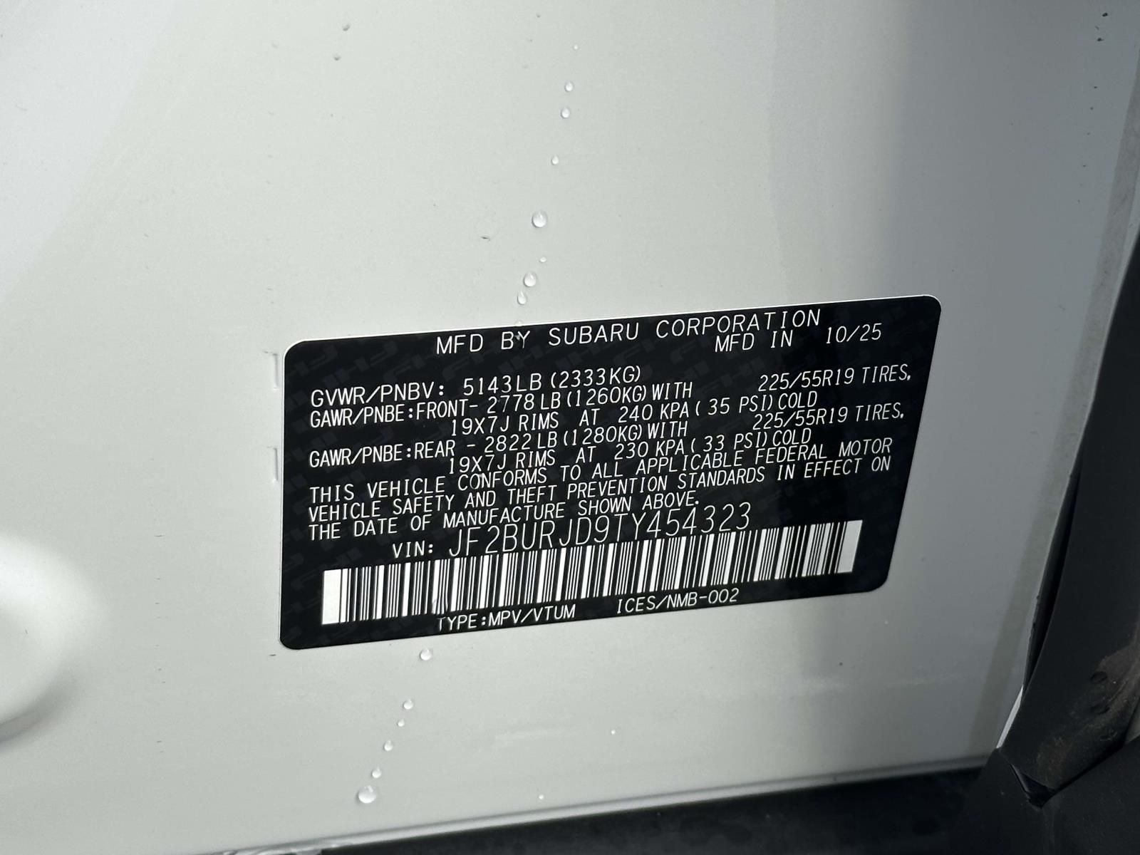 2026 Subaru Outback Touring XT