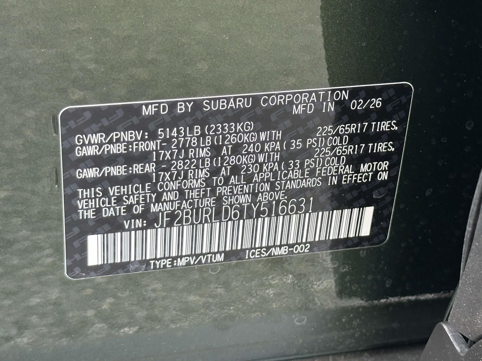2026 Subaru Outback Wilderness