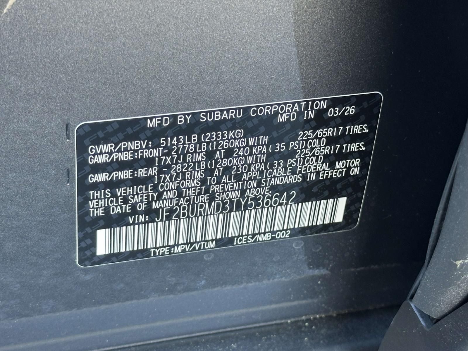 2026 Subaru Outback Wilderness