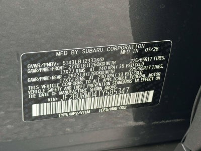 2026 Subaru Outback Wilderness
