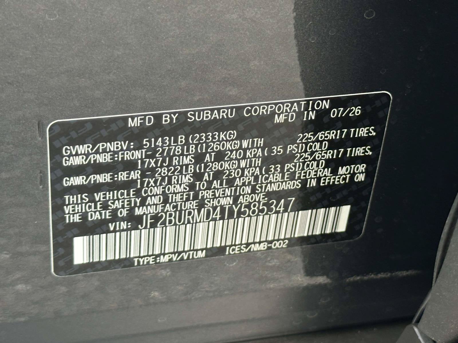 2026 Subaru Outback Wilderness