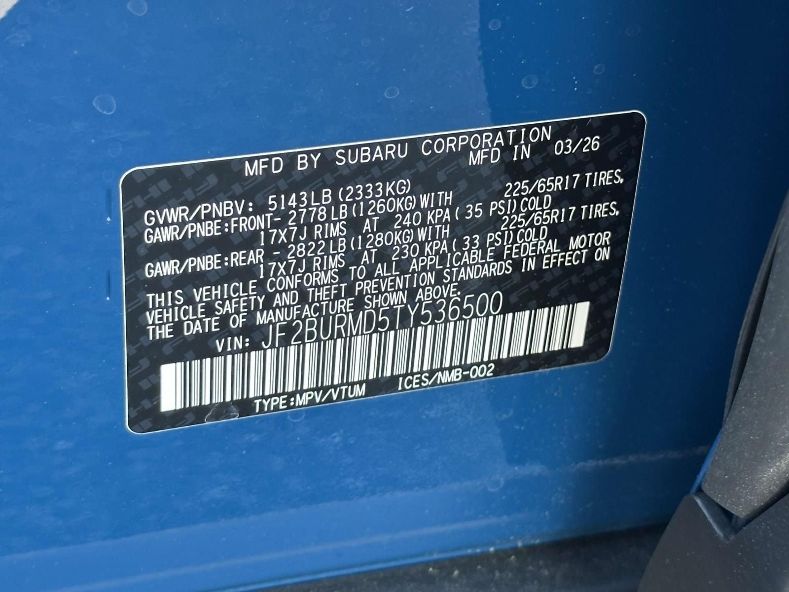 2026 Subaru Outback Wilderness