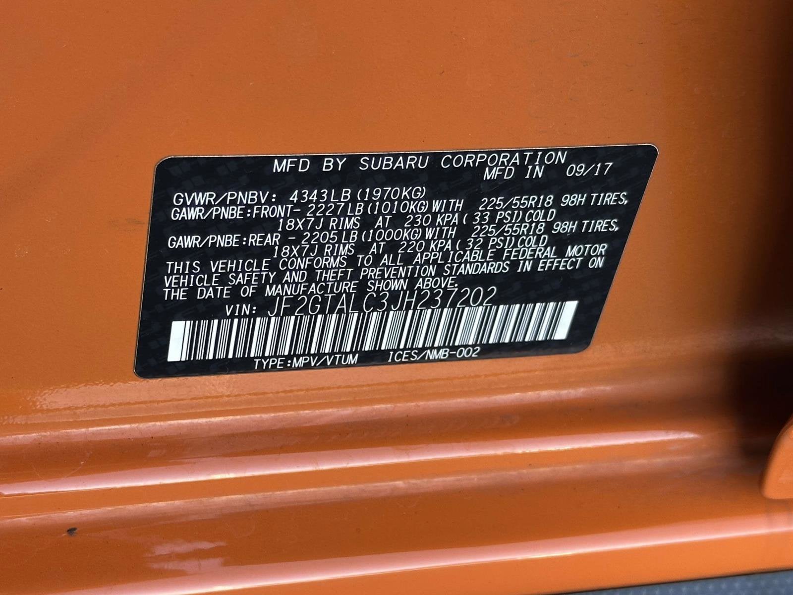 2018 Subaru Crosstrek 2.0i Limited