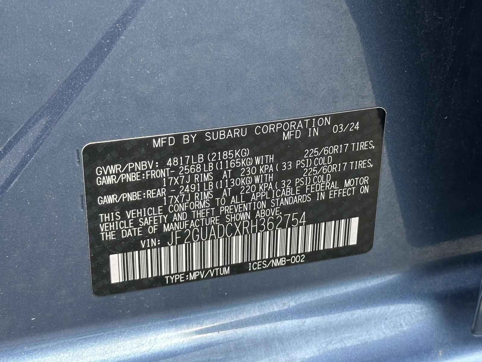 2024 Subaru Crosstrek Premium