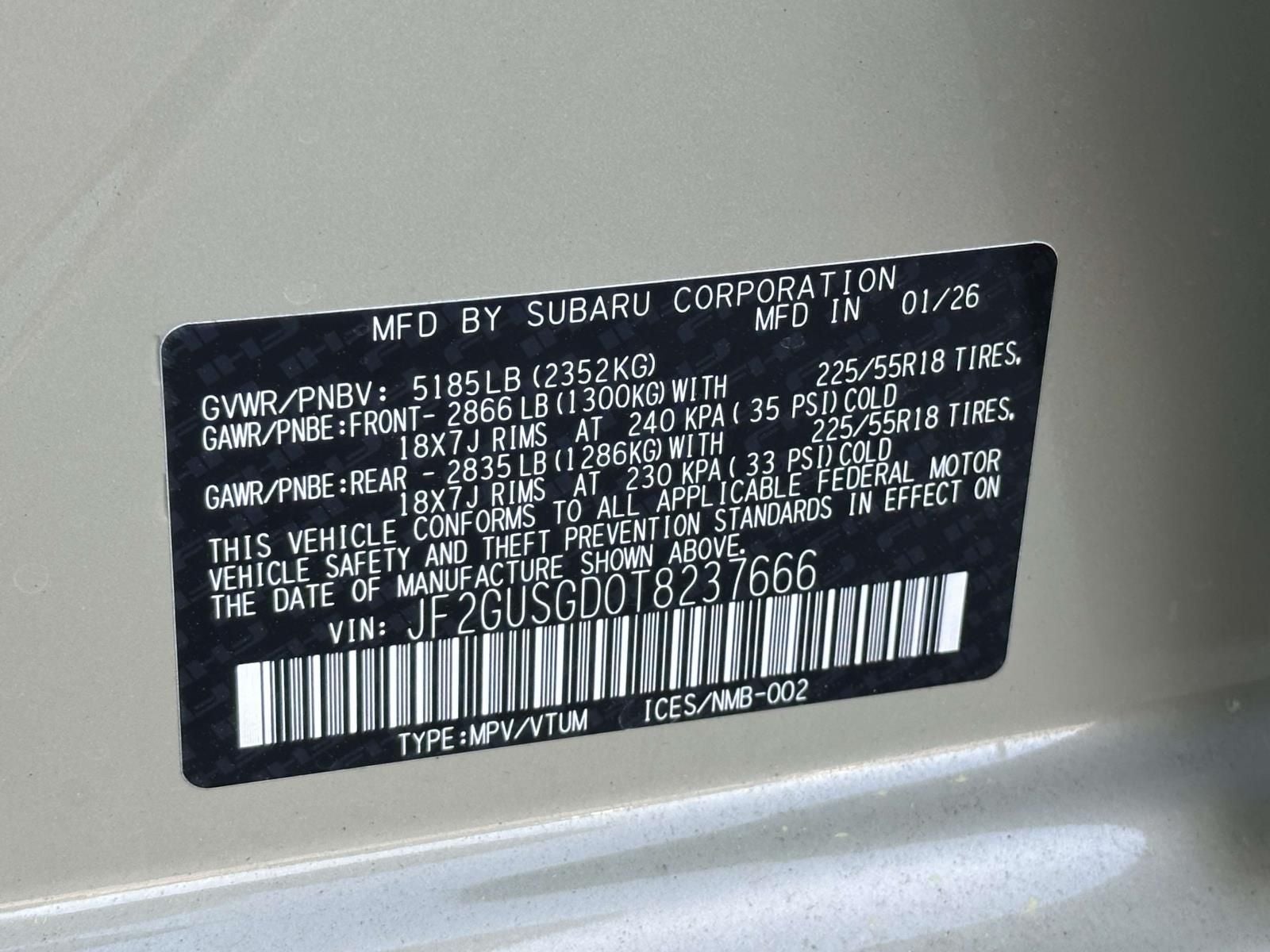 2026 Subaru Crosstrek Hybrid Sport