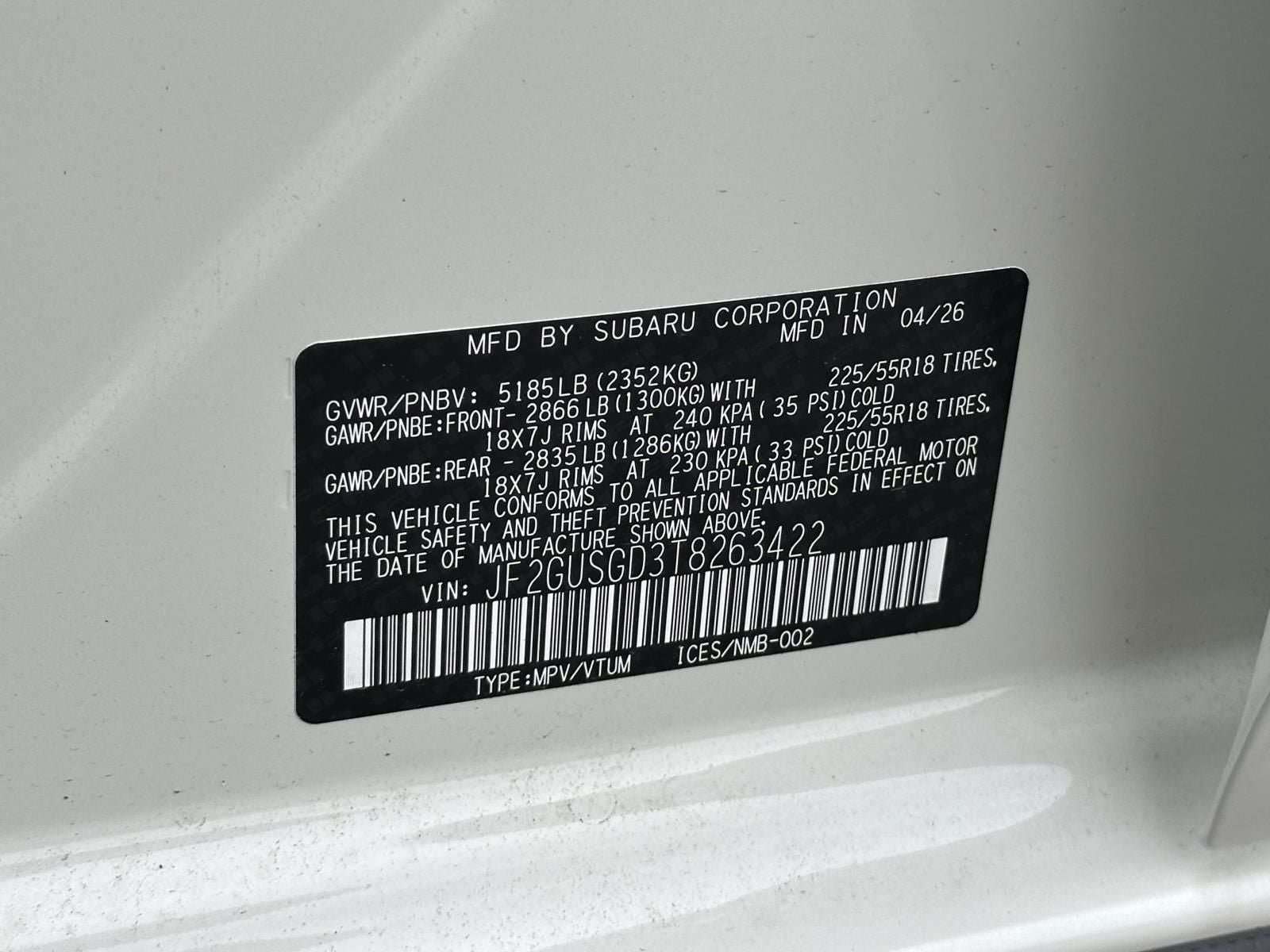 2026 Subaru Crosstrek Hybrid Sport