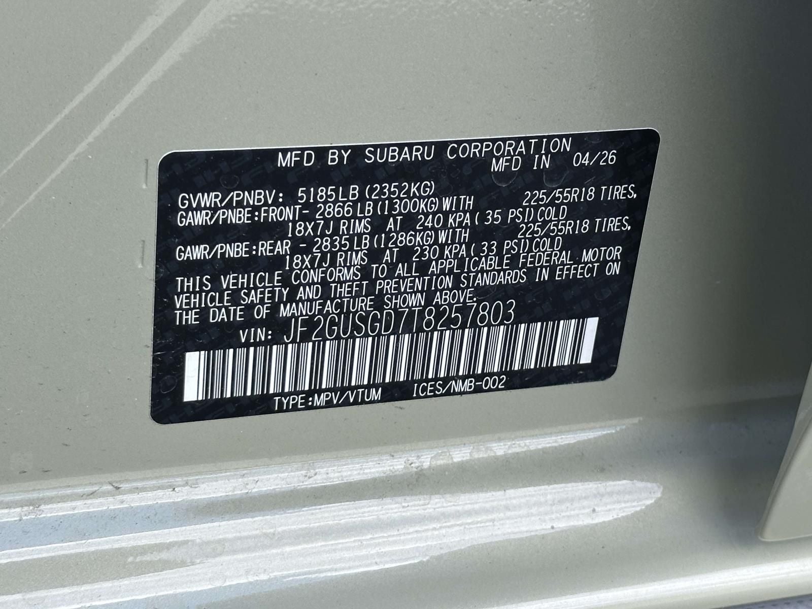 2026 Subaru Crosstrek Hybrid Sport