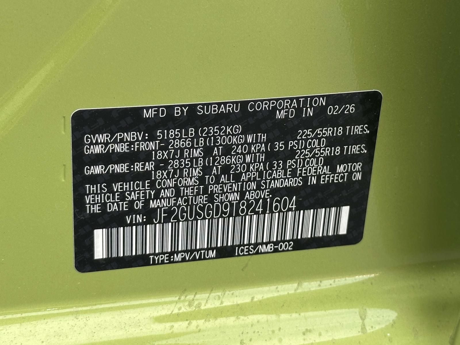 2026 Subaru Crosstrek Hybrid Sport