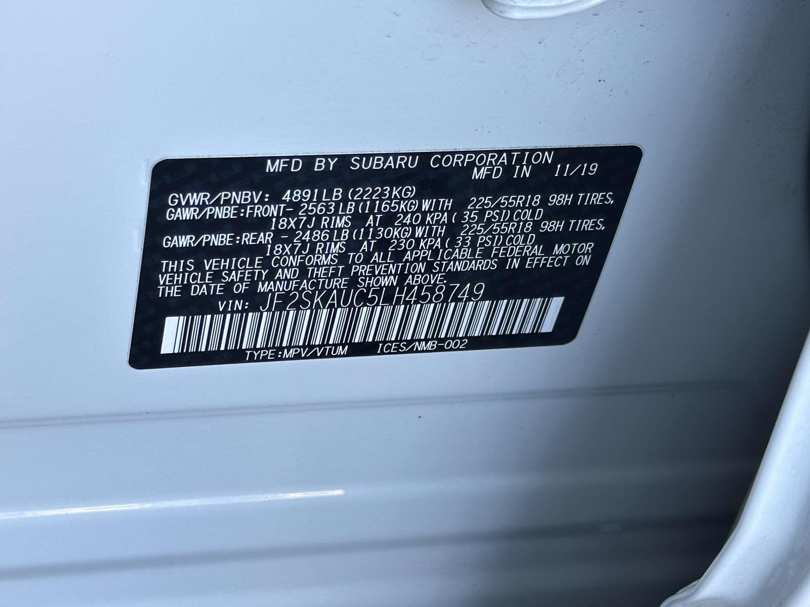2020 Subaru Forester Limited