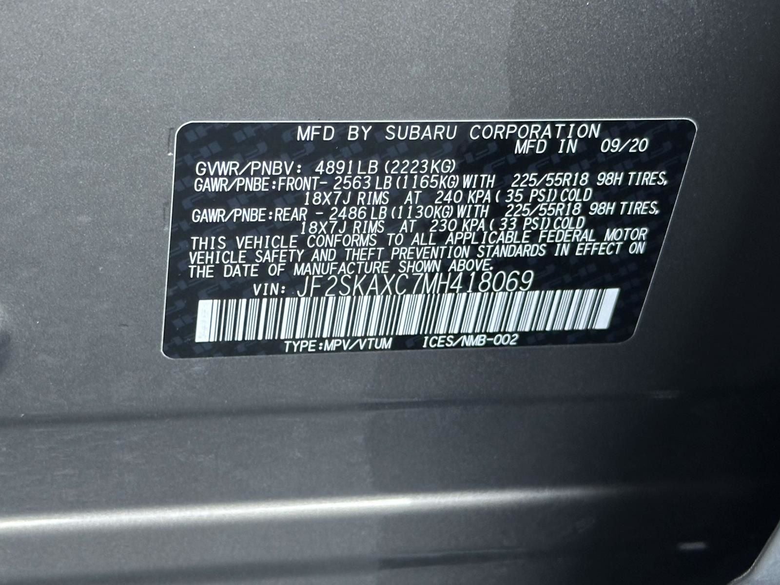 2021 Subaru Forester Touring