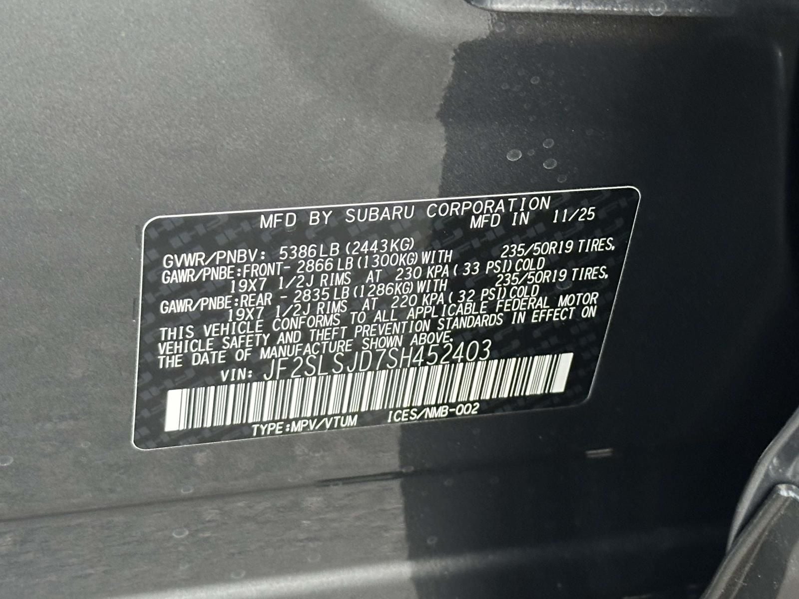 2025 Subaru Forester Hybrid Sport