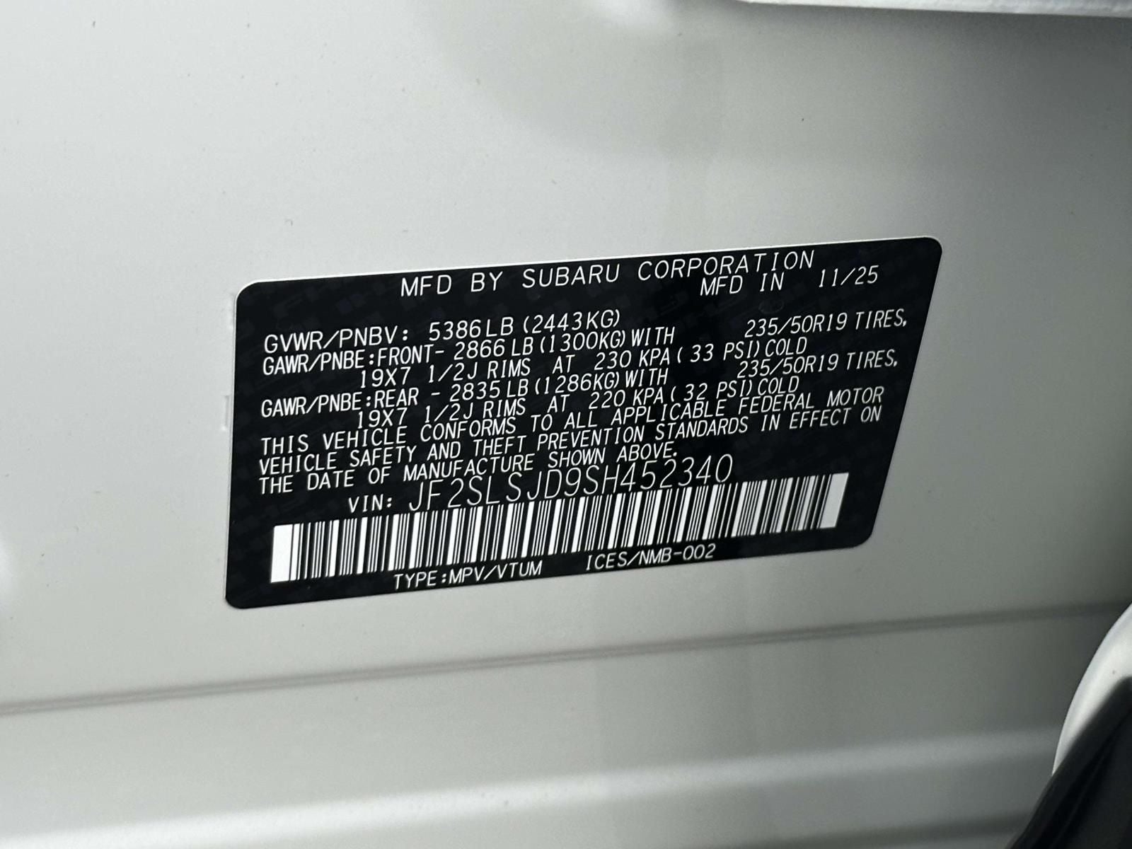 2025 Subaru Forester Hybrid Sport