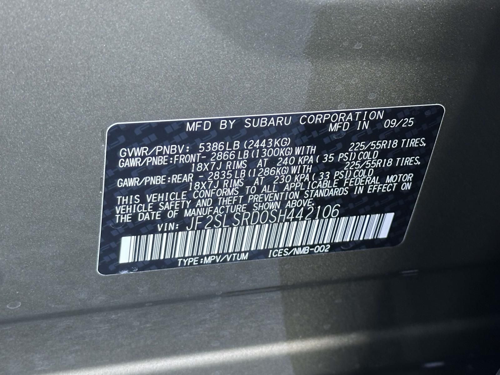 2025 Subaru Forester Hybrid Limited