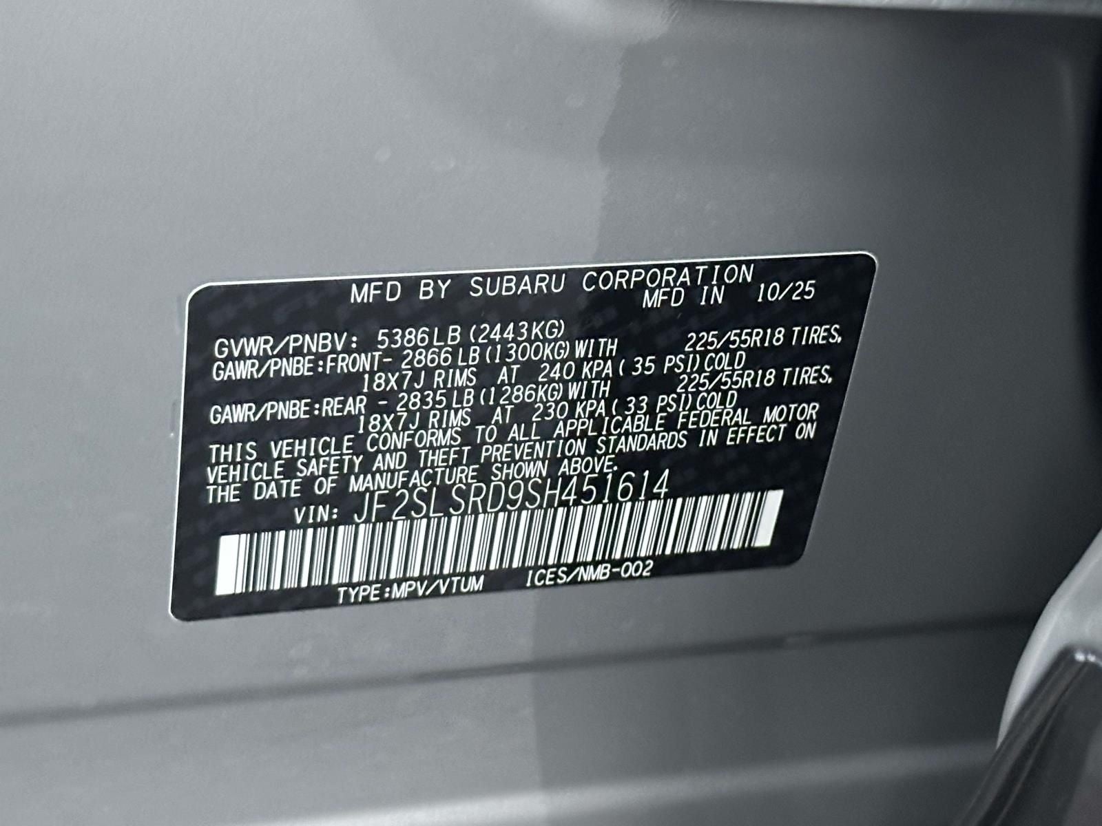 2025 Subaru Forester Hybrid Limited