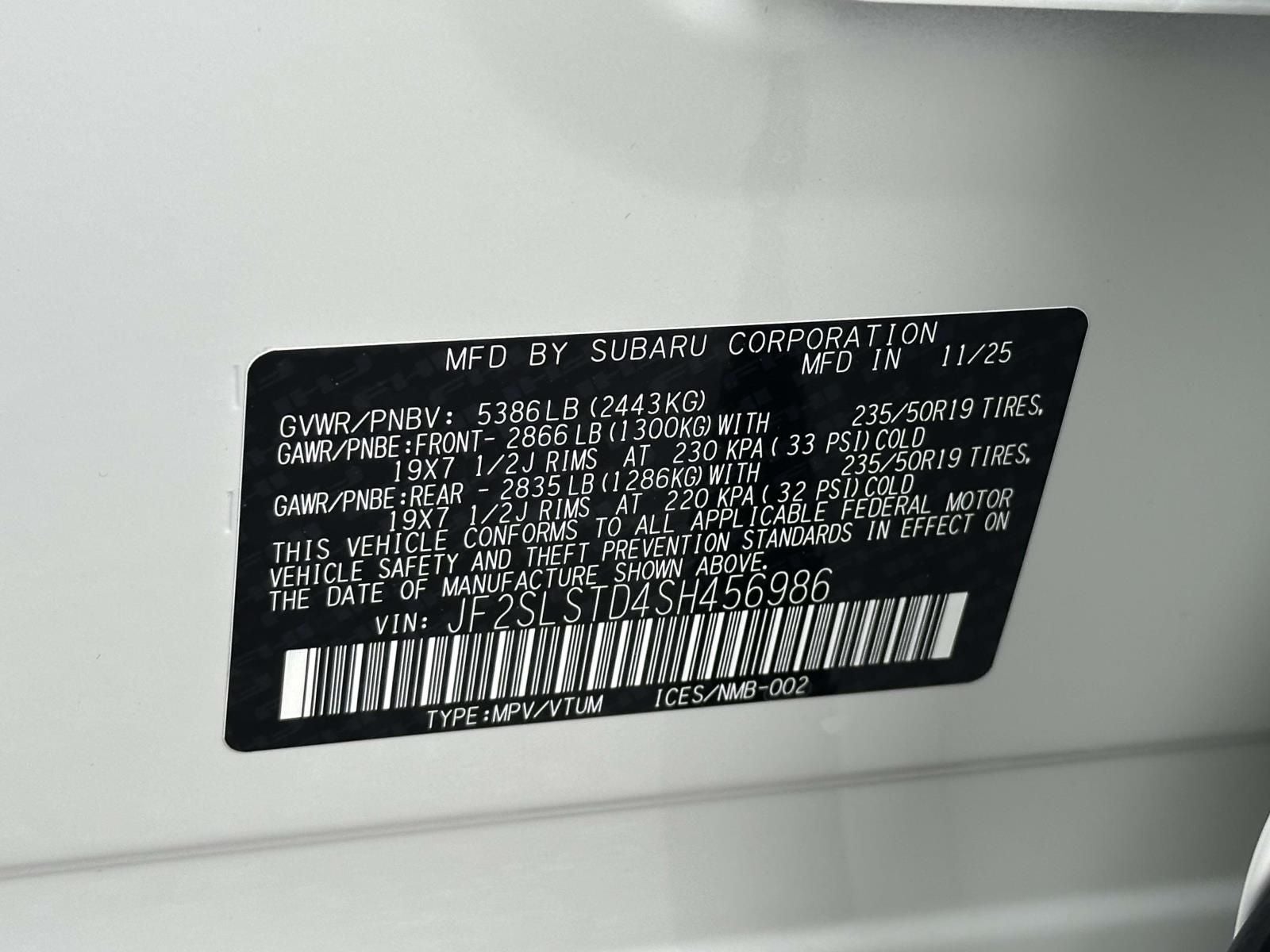 2025 Subaru Forester Hybrid Touring