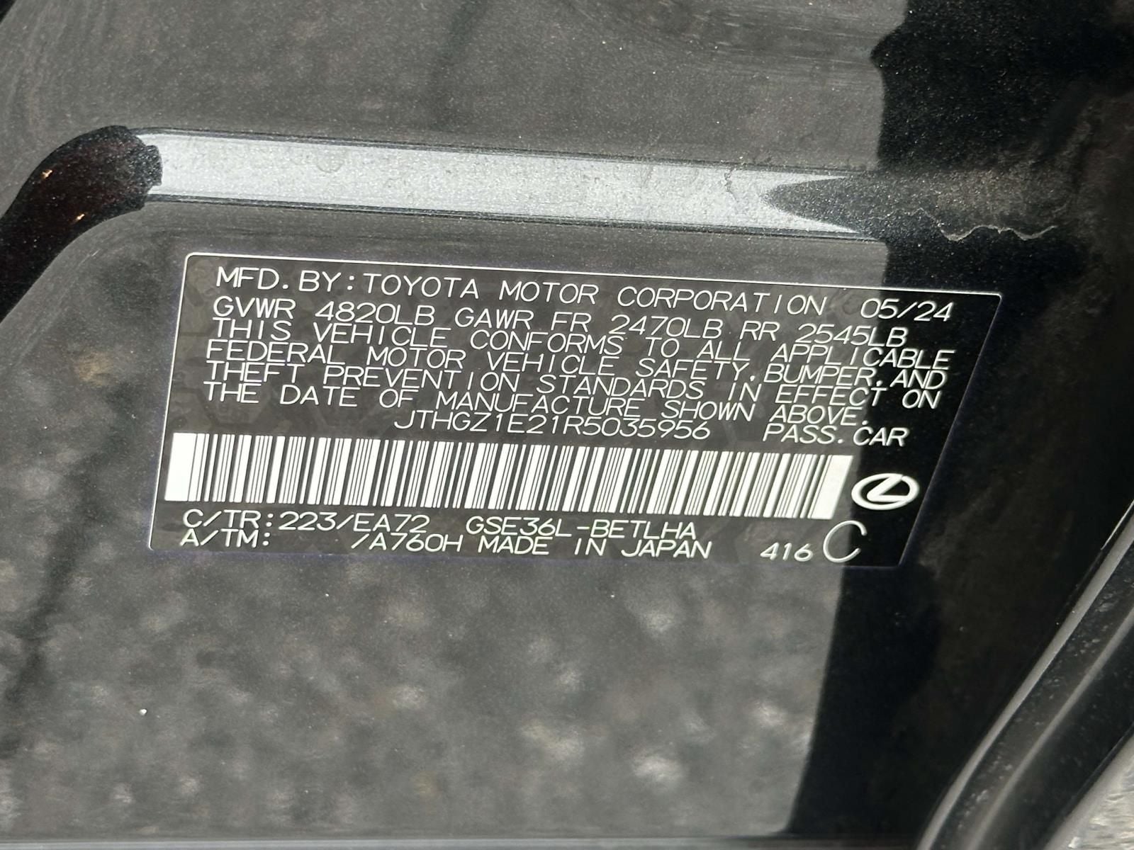 2024 Lexus IS 350 F SPORT