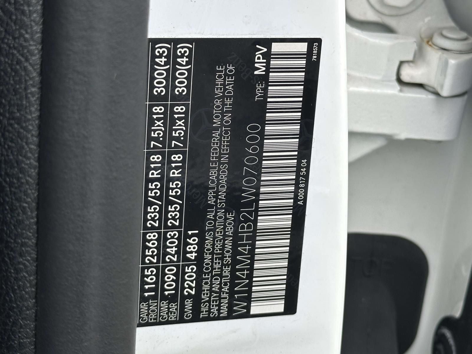 2020 Mercedes-Benz GLB GLB 250 4MATIC®