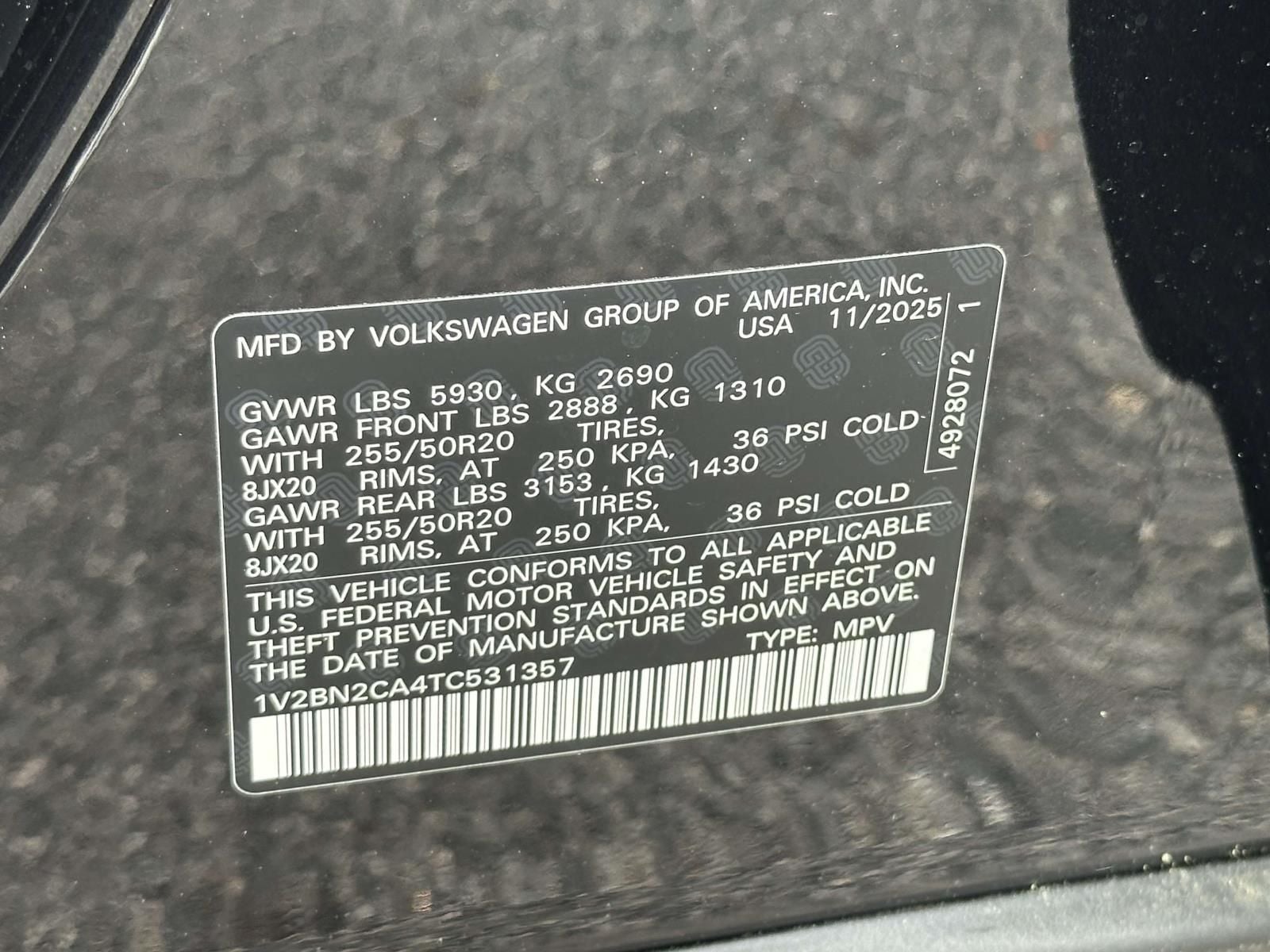 2026 Volkswagen Atlas 2.0T SEL