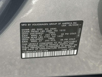 2026 Volkswagen Atlas 2.0T SEL